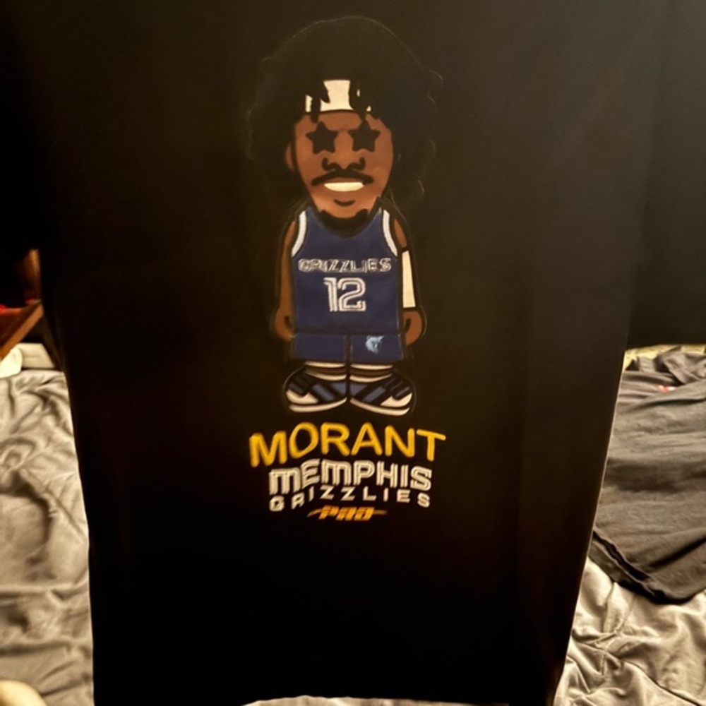 Black Memphis Grizzlies Morant T-Shirt